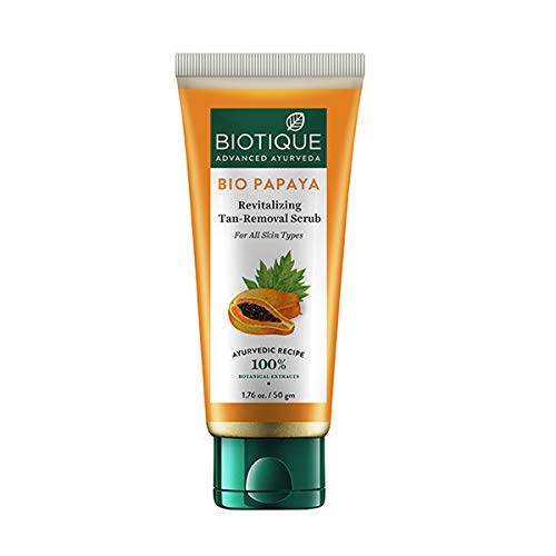 Biotique Bio Papaya Visibly Ageless Face Wash, Pack of 2, 200 ml (2 x 100 ml) and Bio Papaya Revitalizing Tan Removal Scrub, 50 g and Bio Honey Gel Face Wash 100ml