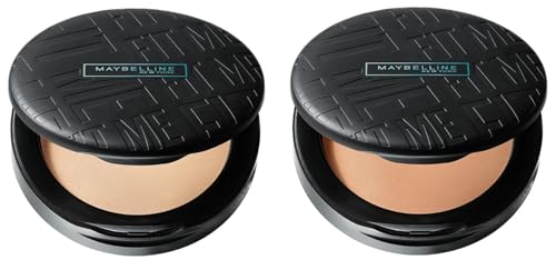 Maybelline New York Fit Me Matte + Poreless Compact Powder & Fit Me Matte + Poreless Compact Powder For All Skin Types (Beige, 8g+8g)