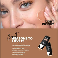 MARS BB Cream Lightweight Foundation | Blendable BB Cream for Women(30 ml) (Tan) Matte Lip Liner | One Swipe Smooth Application | Long Lasting Lip Pencil (1.4gm) (20-CHILL RED)