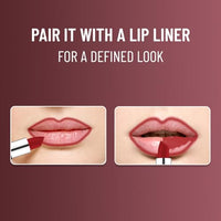 Swiss Beauty Pure Matte Creamy Lipstick | Non-drying, Highly pigmented Lipstick | Shade- Russian Red, 3.8gm|