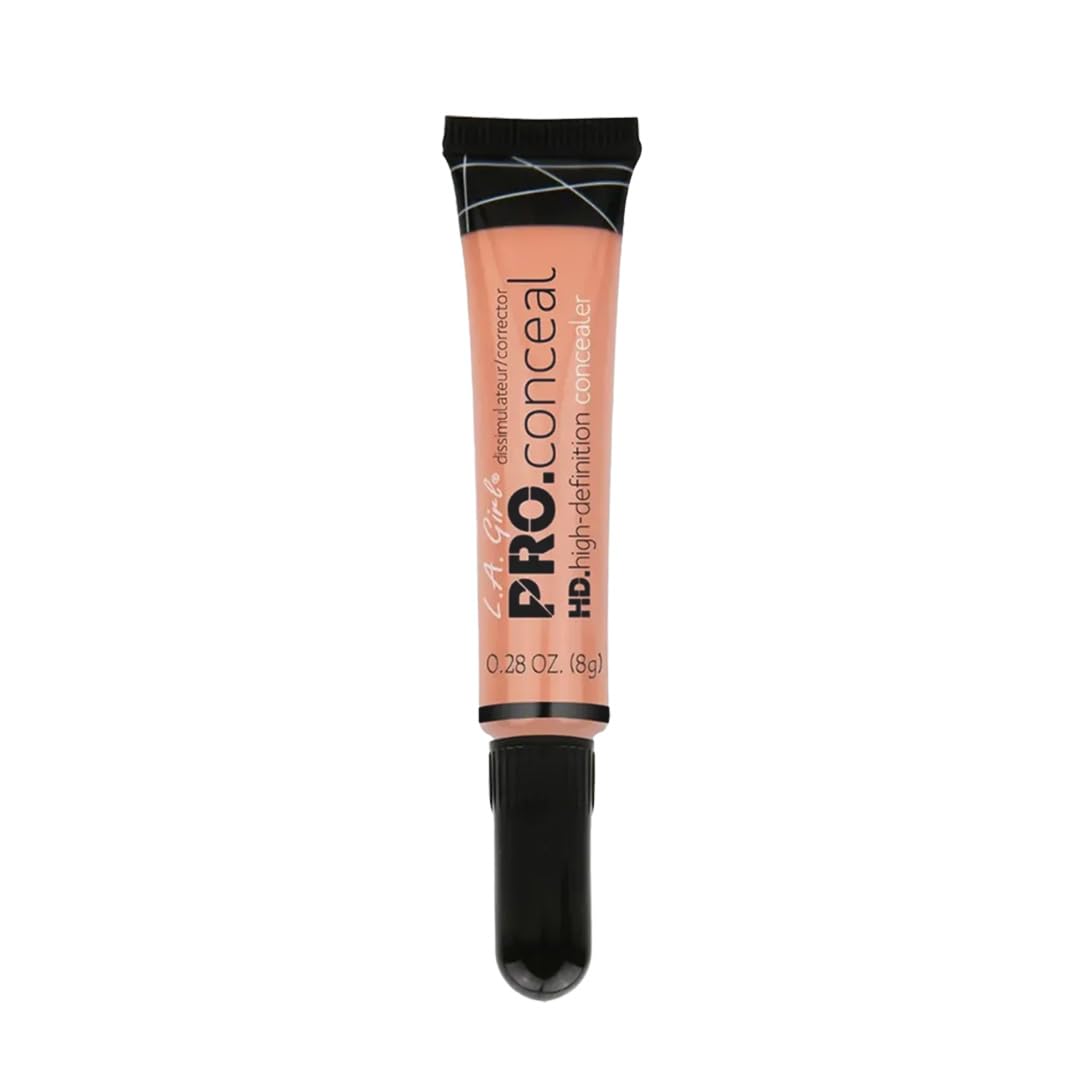 L.A GIRL Easily Blendable Concealer Corrector Peach For Face Makeup, Matte Finish Ultra Blendable Medium Beige - 8G (Vegan & Cruelty-Free) - Cream, Acne Prone