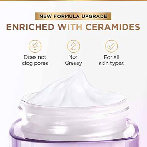 L’Oréal Paris Revitalift Serum, Hydrating and Plumping, With 1.5% Hyaluronic Acid, 15ml & Hyaluronic Acid Line Filling Water Cream 15ml & Revitalift Gel Cleanser 100 ml 3 Step Combo