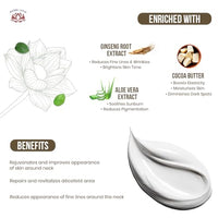 Mitchell USA Anti-aging Neck Therapy Cream | Reduces Fine Lines & Rejuvenates the skin around Neck | Lotus Seed Extract & Cocoa Butter | For Women & Men | For All Skin Types | 50gm