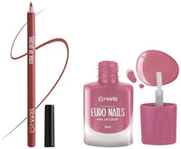 MARS Matte Lip Liner | One Swipe Smooth Application | Long Lasting Lip Pencil (1.4gm) (20-CHILL RED) EURO Nail Lacquer (6.0 ml) (Shade-14)