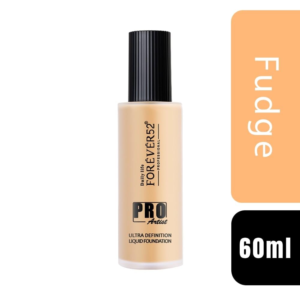 Daily Life Forever52 Pro Artist Ultra Definition Liquid Foundation For Normal Skin-60Ml(Fudge-09,Mediium To Dark Skin Tone)Matte & Poreless Long-Lasting Full Coverage For Women