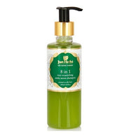 Just Herbs Silky Strength Aloevera Wheatgerm Moisturising Shampoo, 200ml and 8 in 1 Root Nourishing Amla Neem Shampoo, 200ml