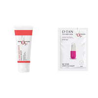 O3+ D-Tan Radiance Face Wash With Vitamin C Glowing Skin and Deep Cleanses and Unifies Skin Tone 60gm & O3+ Facialist Dtan Face Sheet Mask (30g) Combo
