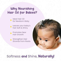 Mother Sparsh Nourishing Baby Hair Oil | Soothe & Nourishes Delicate Baby Scalp | Suitable Hair Oil for Newborns | Paraben Free, Sulphate Free- 100ml