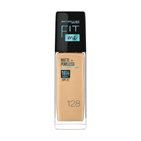 Maybelline New York Liquid Medium Coverage Foundation And Maybelline New York Fit Me Matte,Normal To Oily Skin, 128 Warm Nude + Poreless Primer,2 Count,Assorted