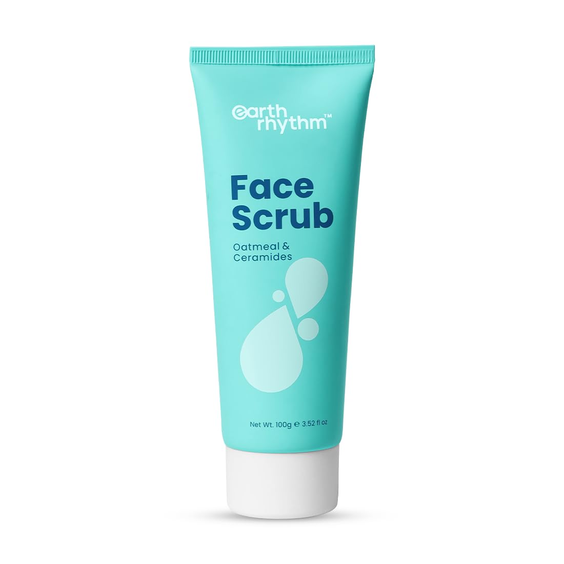 Earth Rhythm Face Srub with Oatmeal and Ceramides | Lightweight, Removes Grime, Hydrates & Softens -100g