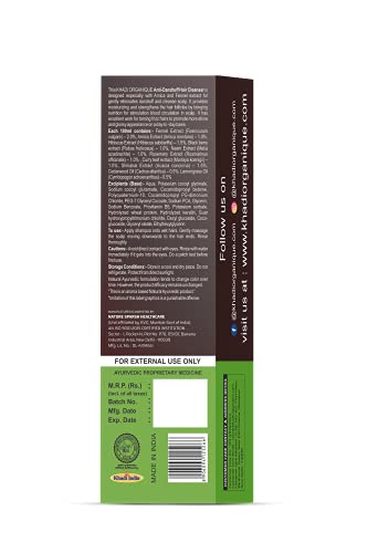Khadi Organique Anti Dandruff Hair Shampoo | Controls Dandruff | Eliminates Dryness, Flaking, and Itching - 200 ML