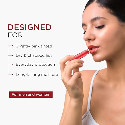 Oshea Herbals Nourishing Cherry Lip Balm for Men & Women with SPF 15 | Instant Hydration, Relieves Dry & Chapped Lips | Enriched with Shea Butter & Castor Oil (Pack of 2) 4.5 g