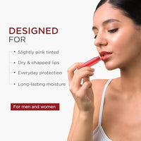 Oshea Herbals Nourishing Cherry Lip Balm for Men & Women with SPF 15 | Instant Hydration, Relieves Dry & Chapped Lips | Enriched with Shea Butter & Castor Oil (Pack of 2) 4.5 g