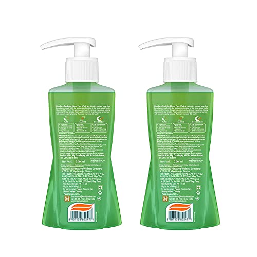 Himalaya Purifying Neem Face Wash, 200ml (Pack of 2)