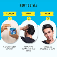 Set Wet Styling Hair Gel for Men - Casually Cool, 50gm | Medium Hold, High Shine | For Medium to Long Hair |No Alcohol, No Sulphate