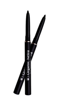Organic Netra Pure Black Pencil Kajal Waterproof, Smudgeproof and Long Lasting Upto 12Hrs Enriched With All Natural Ingredients, Intense Colour, Matte Finish