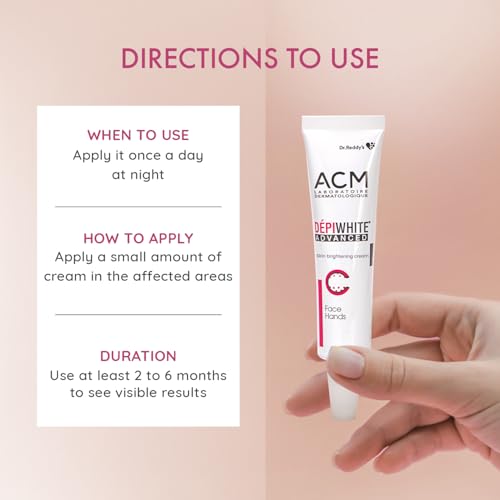 Depiwhite Dr. Reddy s Advanced Cream, Enriched with 2% Vitamin C, 1% Niacinamide & 2% Kojic Acid | Men & Women | Suits All Skin Types | 15ml