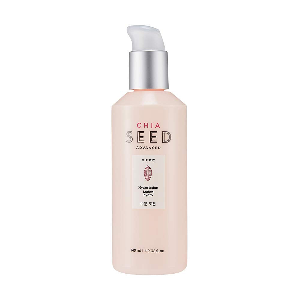 The Face Shop Chia Seed Hydro Cream with Vitamin B12 & Chia Seeds | 24HR Intense Hydration Face Cream | For Intense Moisturization & Skin Barrier Protection | Korean Skin Care, 145ml