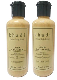 Herbigiri Natural Herbal Gold Face & Body Scrub With Rose Extracts- 420ml