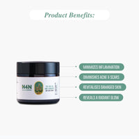 Nature4Nature Anti Acne Cream for Men & Women | Reduces Skin Breakage and Scars | Contains Tea Tree Oil and Turmeric | Suitable for all Skin Types | 50gms