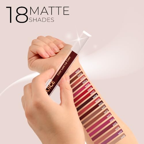 Juice Nude Sepia - M12 Kiss Sensation Lipstick & Yummy Pink - M13 Color Luxe Liquid Lipstick with Goodness of Bio Retinol, & SPF 15 UV Protection
