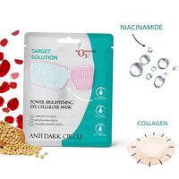O3+ Facialist Dtan Face Sheet Mask (30g) & O3+ Power Brightening Eye Cellulose Mask for Collagen Whitening Moisturizing Under Eye Dark Circle Remover sheet mask (Single use only) 5G Combo