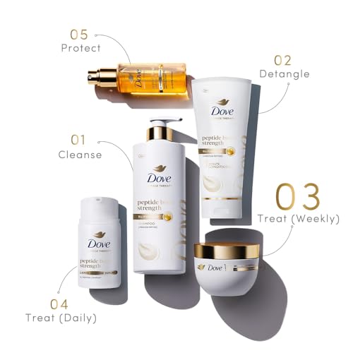 Dove 10in1 Peptide Bond Strength Hair Treatment Mask 300 ml |For Extremely Damaged Hair | with PROTEIN PEPTIDES beads| Reoncstructs bonds to repair heat, colour, chemical damage