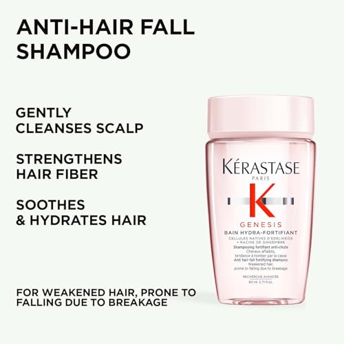 Kérastase, Genesis, Care Routine with Shampoo & Conditioner Trial Set for Fine and Brittle Hair, Against Hair Loss and Hair Breakage