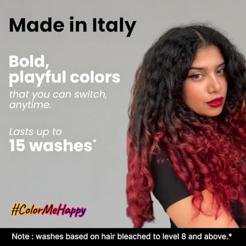 2.Oh! Italian- Red Hair Color For Women & Men | Ammonia-Free DIY Semi Permanent Hair Color | Enriched with Argan Oil | Lasts upto 12-15 Washes