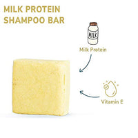 Earth Rhythm Milk Protein Shampoo Bars, Helps Strengthen Hair, Boost Thickness, Sulphate & Paraben Free - 80gm (Tin)