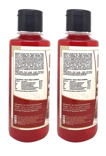 Khadi Pure Herbal Reetha Shampoo SLS, 210 ml (Pack of 2)