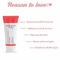 O3+ Brightening and Whitening Face Wash, 50g & O3+ D-Tan Radiance Face Wash With Vitamin C Glowing Skin and Deep Cleanses and Unifies Skin Tone 60gm Combo