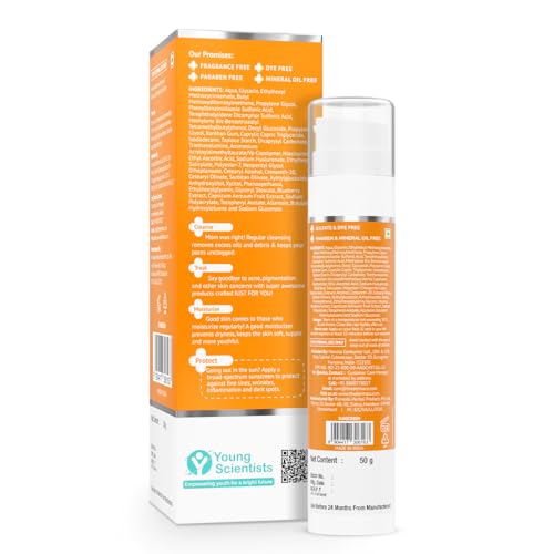 The Derma Co C-Cinamide Sunscreen Aqua Gel SPF 50 PA++++ | With Vitamin C & Niacinamide | All Skin Lightweight Texture | No White Cast | For Sun Protection & Glowing Skin | Power Of 2 Actives | 50 G
