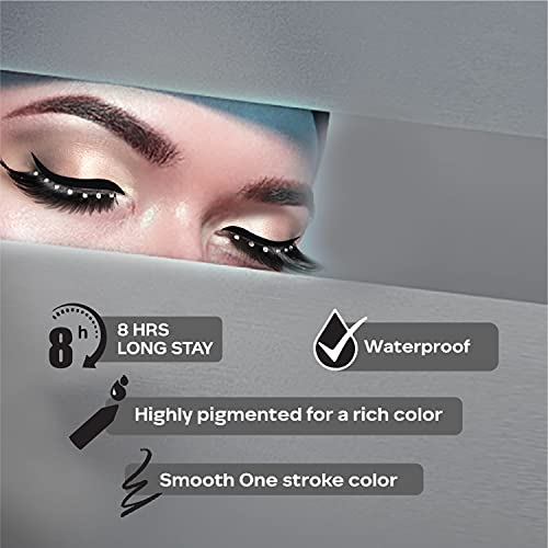FACESCANADA Ultime Pro Longwear Opaque Eye Pencil - Solid Black 02, 1.2 G|8 Hr Long Stay|Smooth One Stroke Application|Intense Color Pay Off|Soft Blendable Formula|Smudge Proof|Water Proof