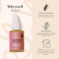 Fix My Curls Scalp & Strands Elixir Hair Oil Revitalize & Protect 2-In-1 Serum and Oil for Curly/wavy Hair| Lightweight Hydration & Shine| Enriched with Golden Seaweed & Retinol Heat Protection| 30ml