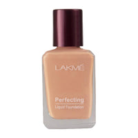 Lakmé Perfecting Liquid Dewy Full Coverage Foundation for All Skin Type, Marble, 27 Ml & Insta Liquid Eye Liner, Blue, 9 Ml
