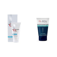 O3+ Milk Scrub Enriched with Macadamia Nuts Extracts for Clean & Bright Complexion & O3+ ALPHA MEN Acno D-TAN Face Wash with Tea Tree 100g for Oily Skin Combo