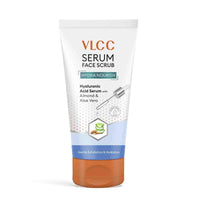 VLCC Hydra Nourish Scrub with Hyaluronic Acid Serum - 150g - AloeVera & Almond | Deep Hydrating & Exfoliating Face Scrub | Hydrates Skin, Reduces Dullness and Plumps Skin | Suitable for All Skin Types