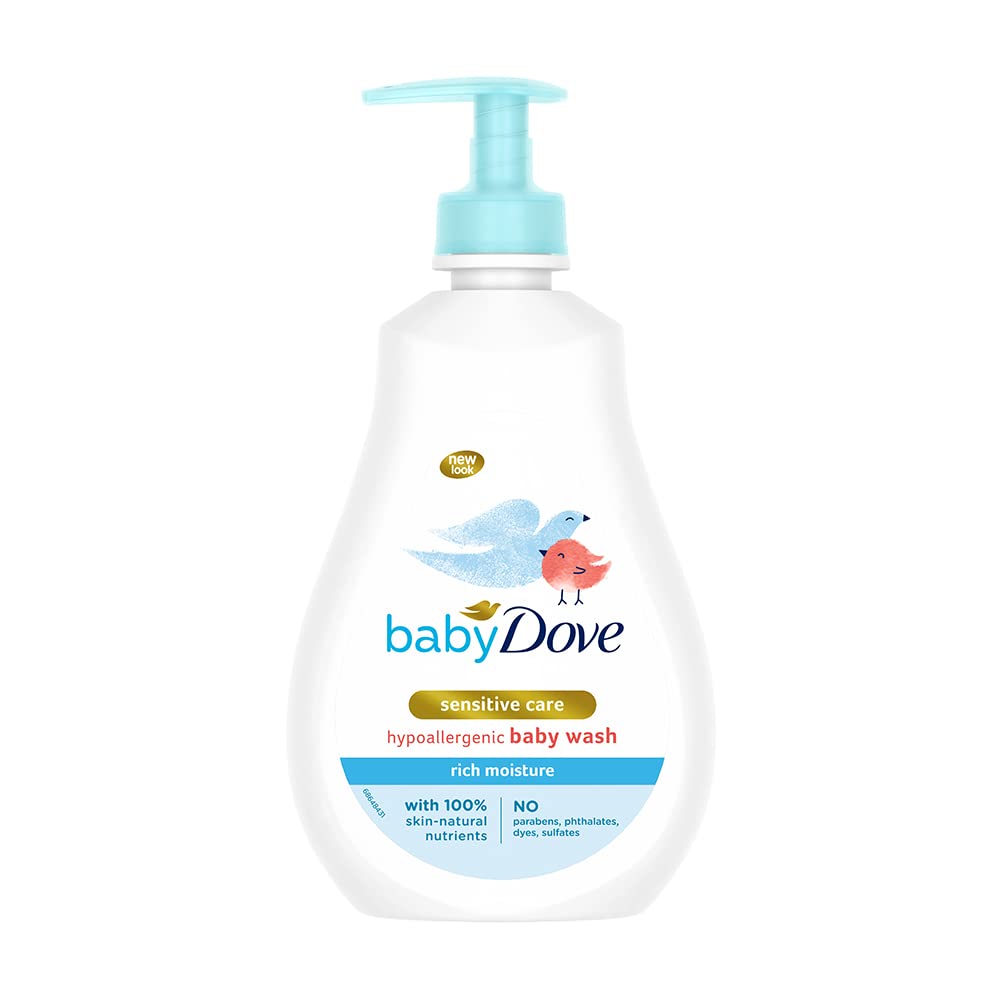 Baby Dove Rich Moisture Nourishing Baby Lotion 400 ml, With Moisturising Cream & Baby Rich Moisture Hair to Toe Baby Wash 400 ml & Baby Rich Moisture Hair to Toe Baby Wash 200 ml,