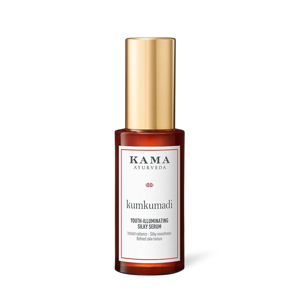 KUMKUMADI YOUTH-ILLUMINATING SILKY SERUM 30 ML | Brightening Face Serum| With Kumkumadi Oil & Hyaluronic Acid