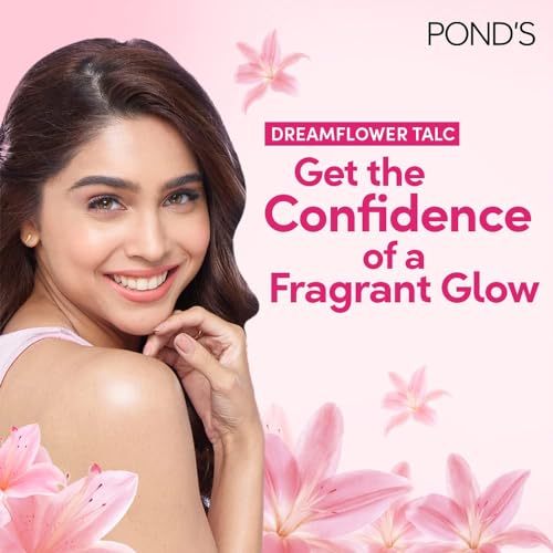 POND'S Dreamflower Fragrant Talc Powder with Vitamin B3, Pack of 1, 100gm