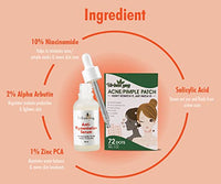 Urban Yog Face Care Combo Kit- Anti-Pigmentation Serum (30 ml) and Acne Pimple Patch (72 Dots) for and Clear Skin with 100% Hydrocolloid 10% Niacinamide | For acne and dark spots | For all skin types