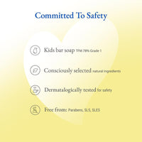 Softsens Kids Samba the Lion Soap| Grade 1 Soap| Infused Shea Butter & Milk Cream |Dermatologist Tested| Shape Soap (Pack of 3,75g each)