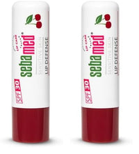 Sebamed Lip defense 4.8gm, Cherry | SPF 30 |Tinted Lip balm for Dry & Chapped lips with natual oil & Vitamin E | UV protection | Dermatologically tested (Pack of 2)