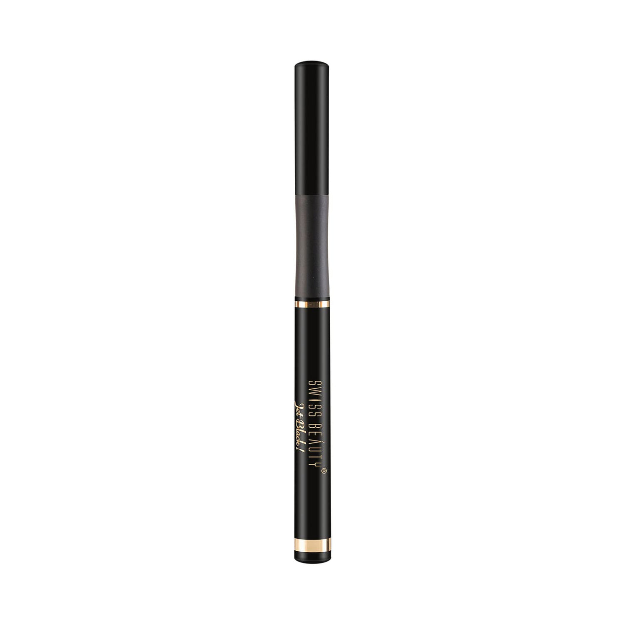 SWISS BEAUTY Waterproof And Long Wearing Bold Felt Tip Pen Glossy Eyeliner | Smudge Proof Eye Makeup | Quick Drying | Black, 1.2Ml
