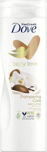Dove Essential Nourishment Body Lotion, 400 ml (Shea Butter and Warm Vanilla)