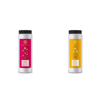 Forest Essentials Silken Dusting Powder Indian Rose Absolute 100 Gms & Silken Dusting Powder Mashobra Honey & Vanilla 100 Gms