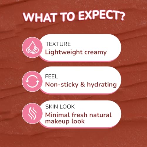 Moody Plush 3-in-1 Lip, Cheek & Eye Cream - Toasted Truffle with Cacao Butter, Shea Butter & Jojoba Oil | Long Lasting | Paraben Free Lip Balm Moisturizer For All Skin Type, 5gm