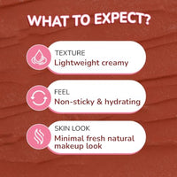 Moody Plush 3-in-1 Lip, Cheek & Eye Cream - Toasted Truffle with Cacao Butter, Shea Butter & Jojoba Oil | Long Lasting | Paraben Free Lip Balm Moisturizer For All Skin Type, 5gm