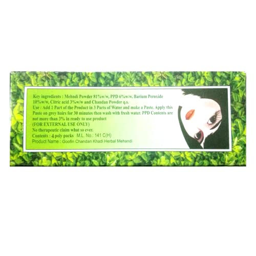 Khadi Pure Gramodyog Khadi Pure Herbal Black Mehndi, 80 g (Pack of 6)